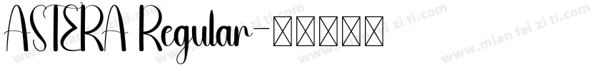 ASTERA Regular字体转换